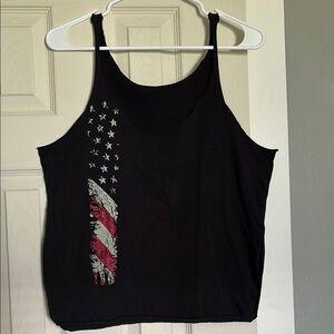 Women’s Grunt Style American Flag Tank Top ~ Size Medium